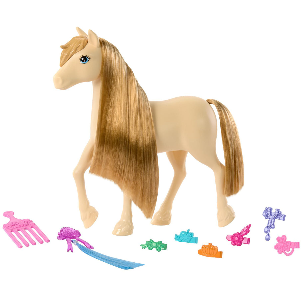 Barbie Pony + Assortiment met verschillende onderdelen licht bruin 2