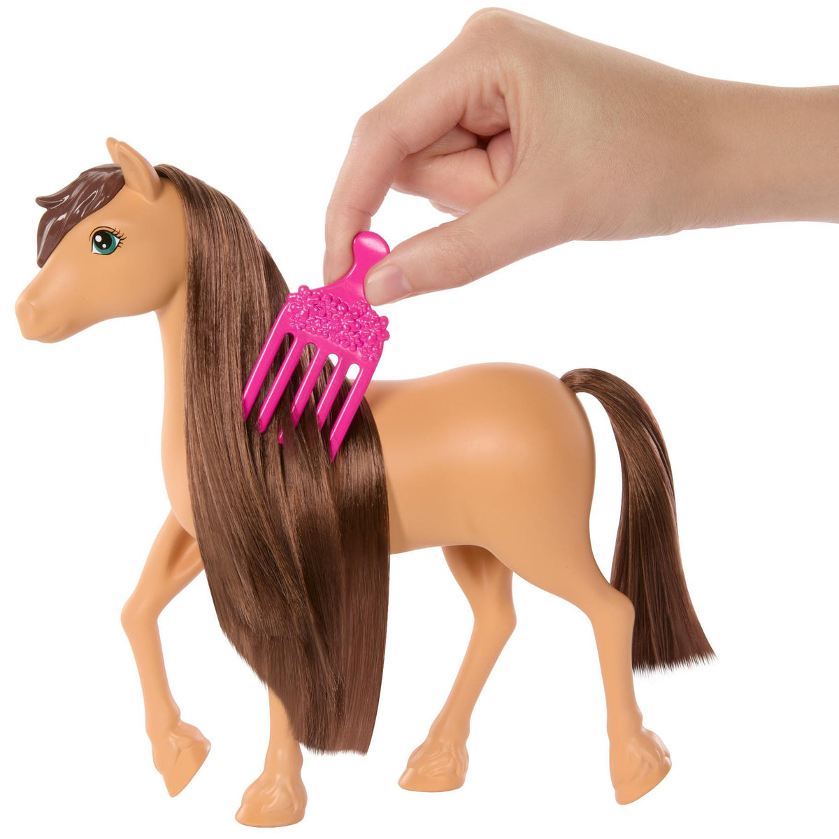 Barbie Pony + Assortiment met verschillende onderdelen  bruin 2
