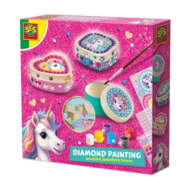 SES Unicorn - Diamond Painting houten sieraden