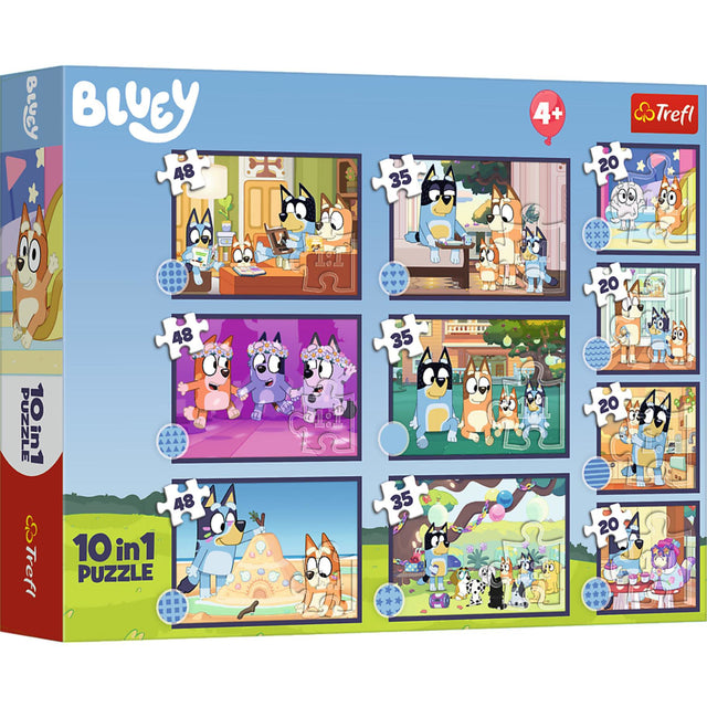 Trefl Puzzel 10 in 1 Story of Bluey