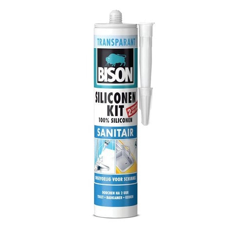BISON SILICONENKIT SANITAIR 310 ML transparant