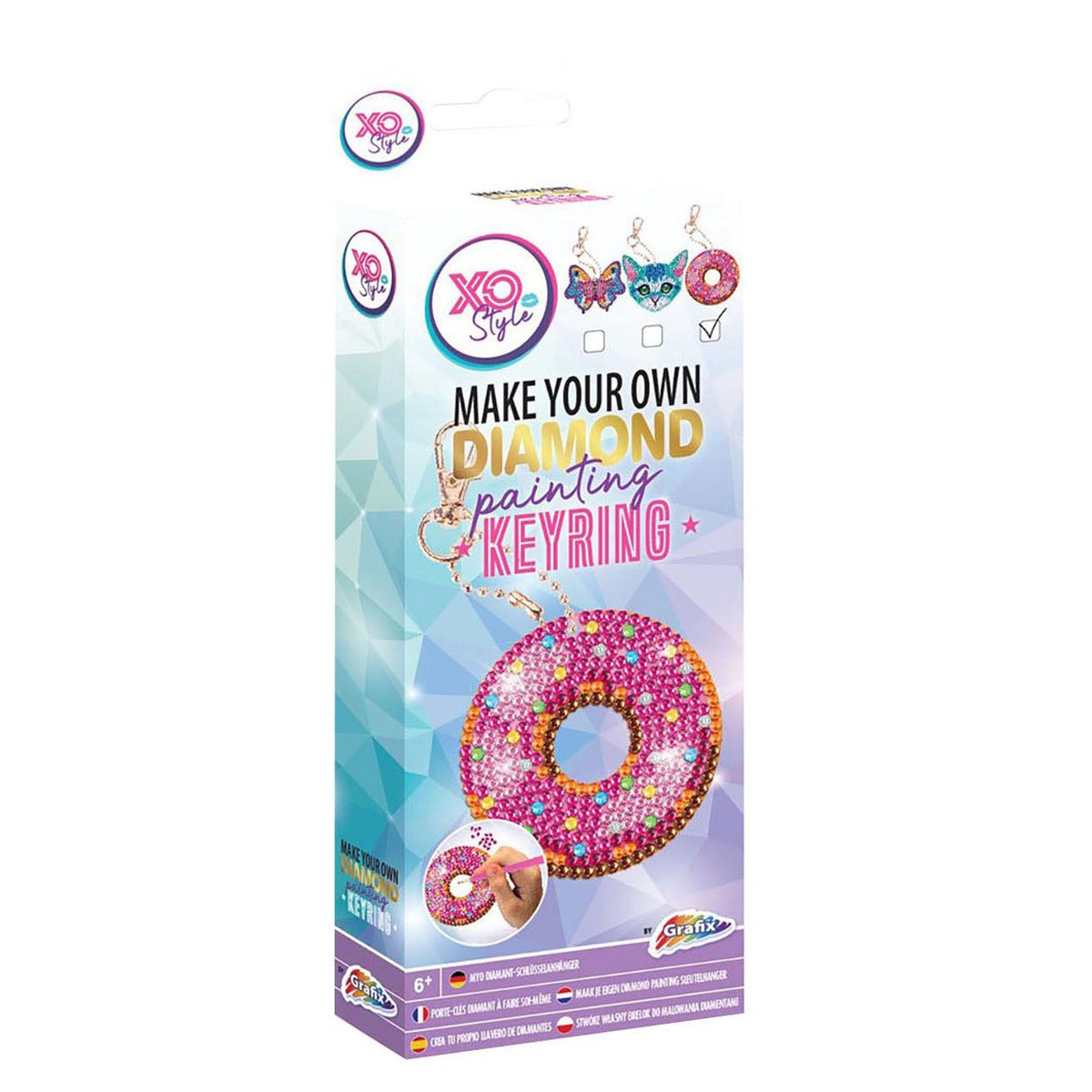 Diamond Painting Sleutelhanger Maken donut