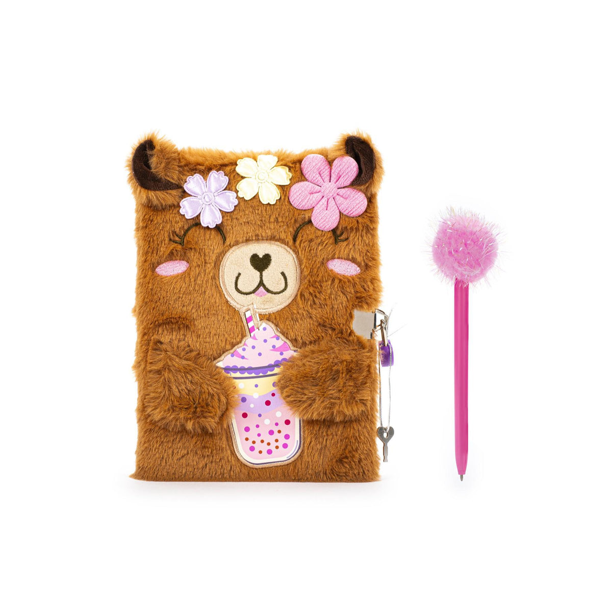 Dream Pop Fluffy Dagboek Capibara met Pompompen 2
