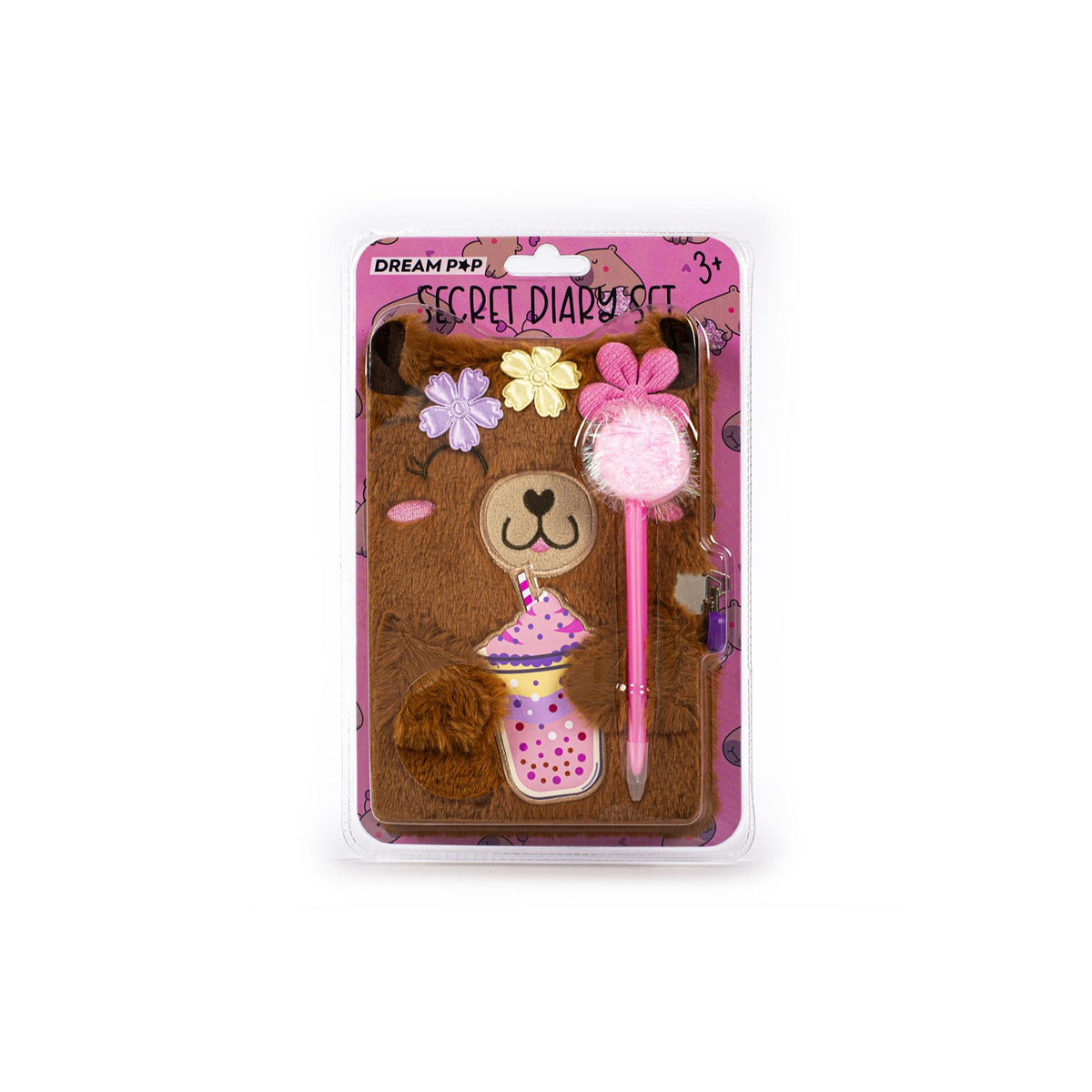 Dream Pop Fluffy Dagboek Capibara met Pompompen