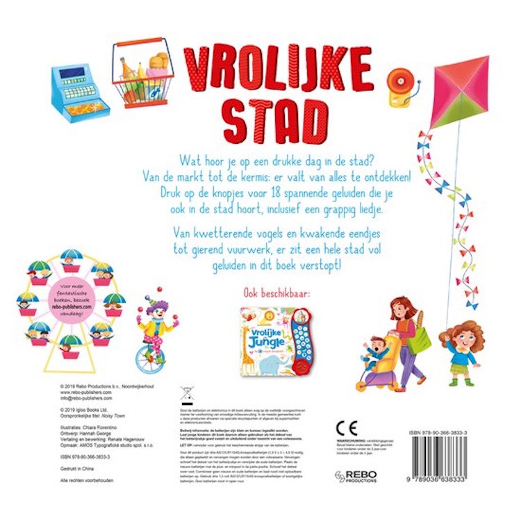 Boek Geluidenboek Vrolijke Stad 2