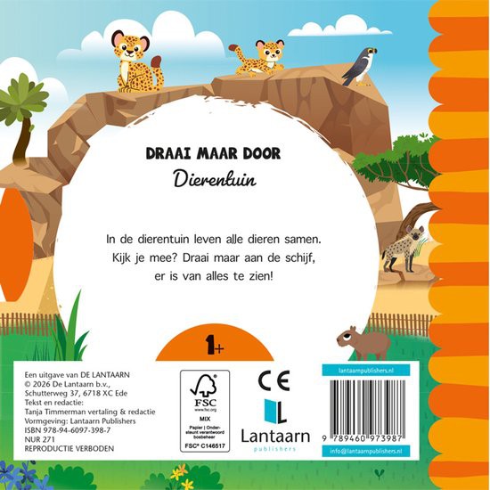Boek Draai maar door - Dierentuin
