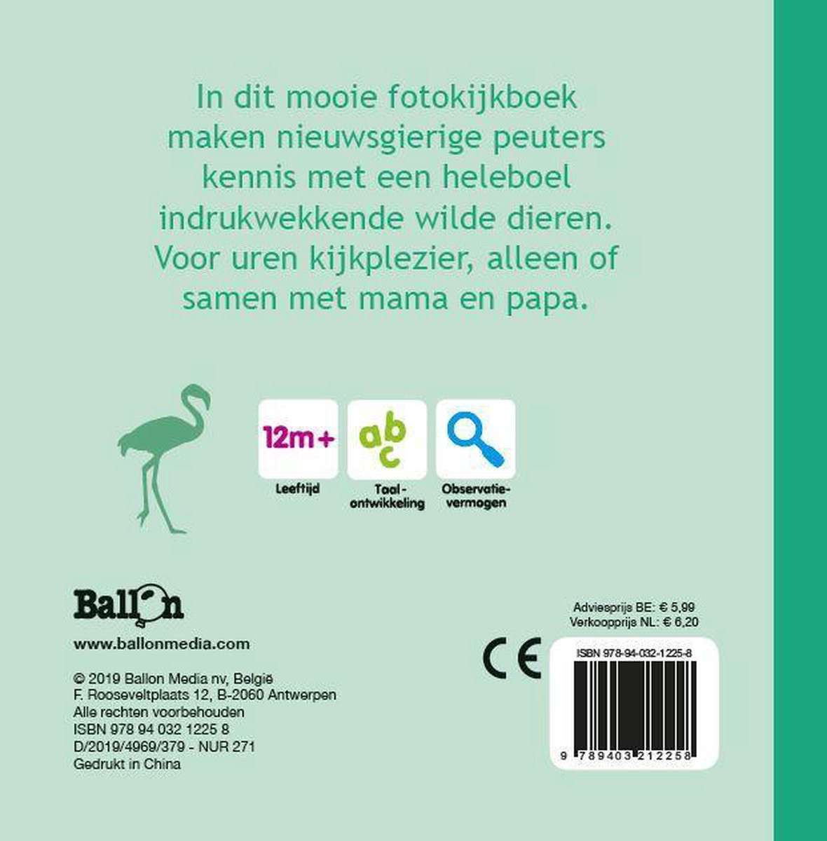 Dierenvriendjes Kartonboekje Dieren in de dierentuin ballon 2
