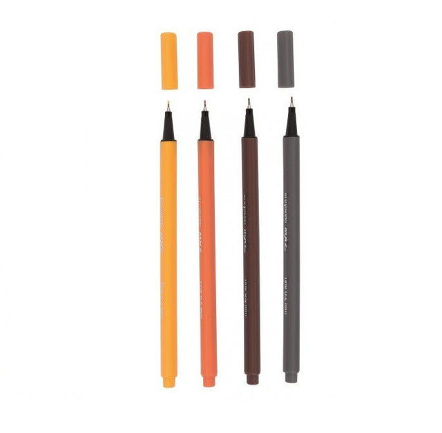 Bruynzeel mXz fineliners 0.4 mm oranje of bruin