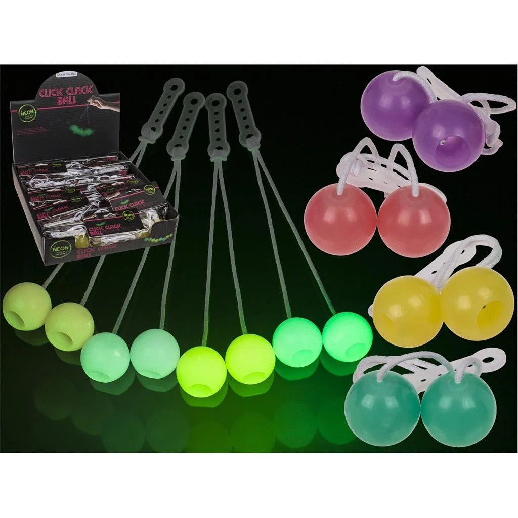 Click Clack  ball  Glow in the Dark rood 2