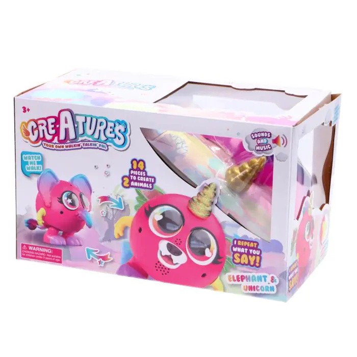 Crea-A-Tures Create Your Own Elephant & Unicorn rose