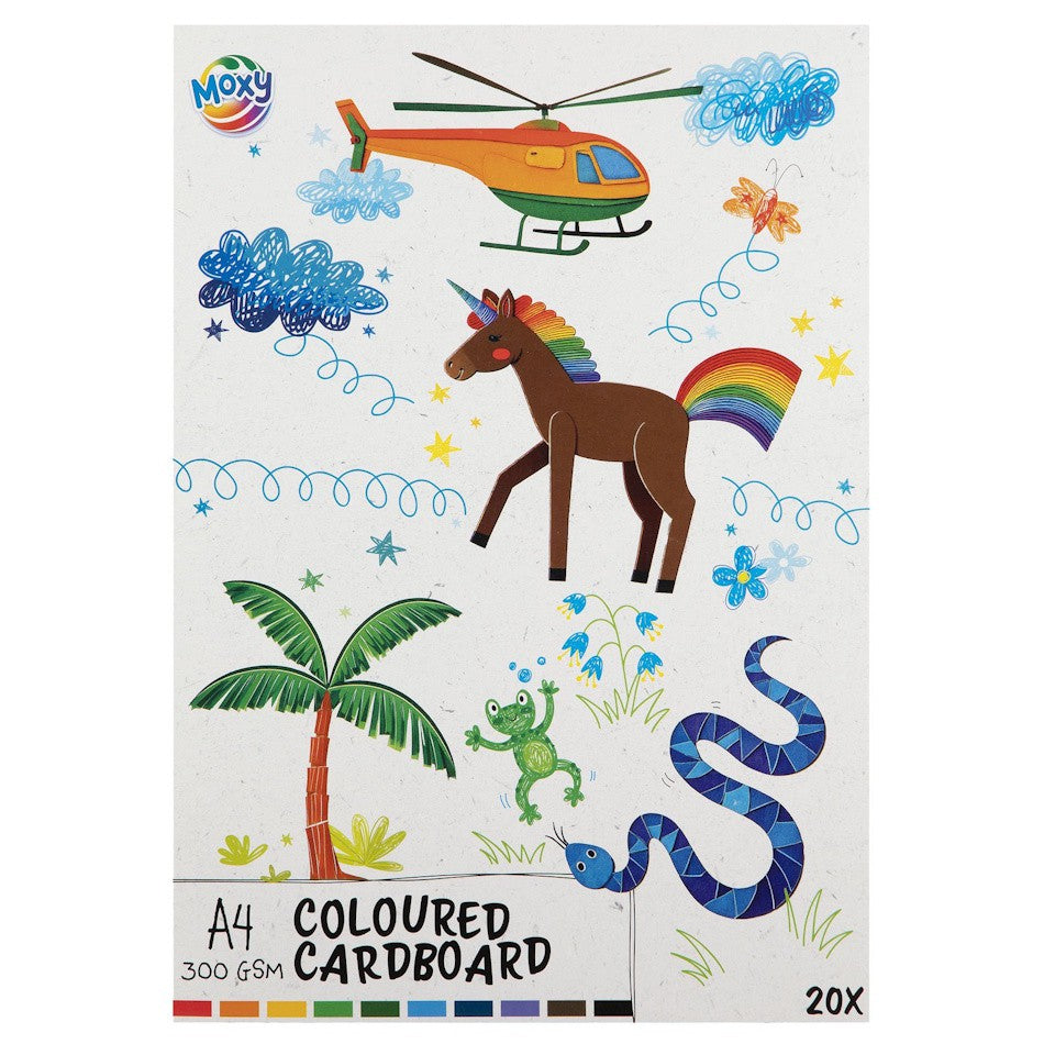 Gekleurd karton A4 300gram - 20 vellen