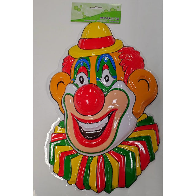 WANDDECORATIE MASKER   CLOWN 40 x  27 cm