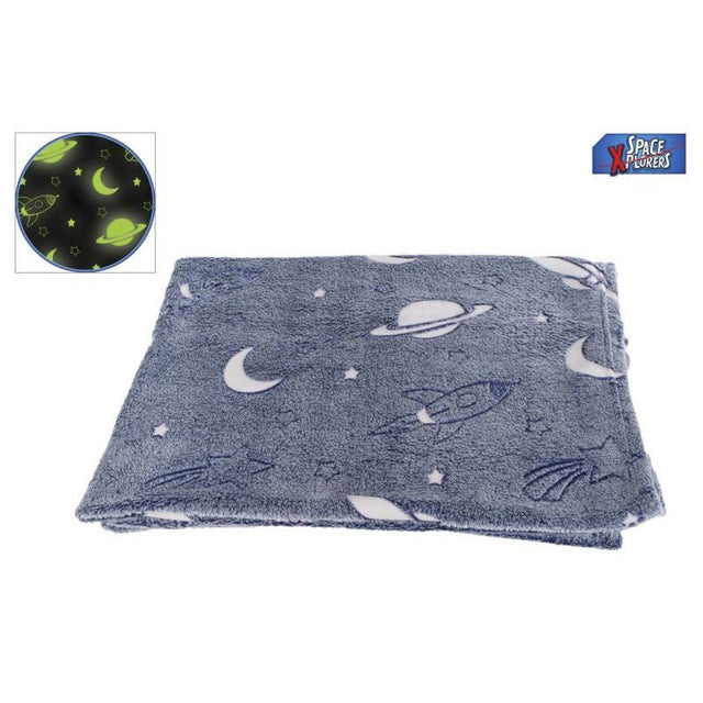 Deken Space glow in the dark 100 x 150 cm