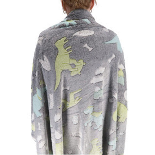 Deken dino glow in the dark 130 x 150 cm 2