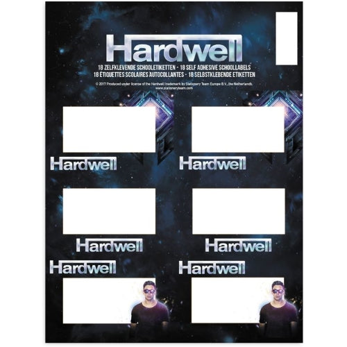 Etiketten Hardwell: 18 stuks
