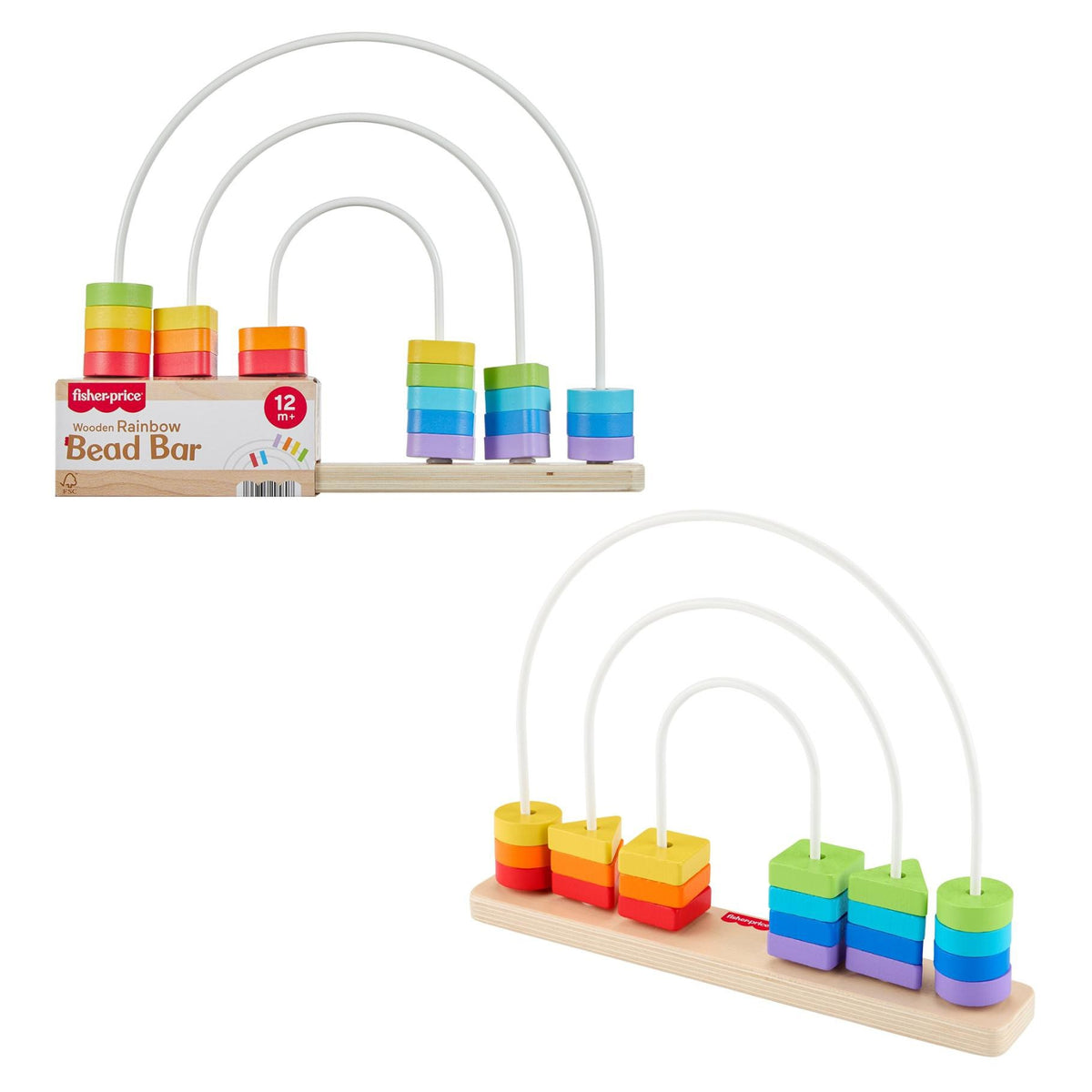 Fisher-Price hout telraam regenboog