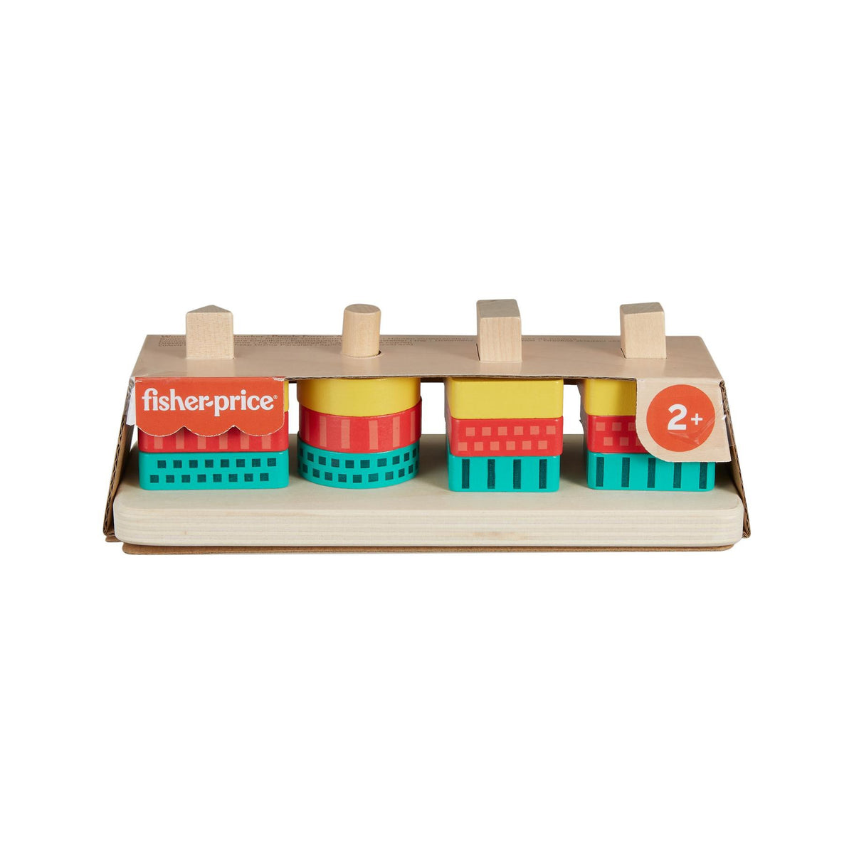 Fisher Price Hout Vormen Stapelen 2+