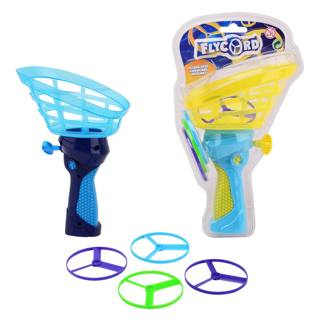 Flying Disc met 4 Propellors blauw