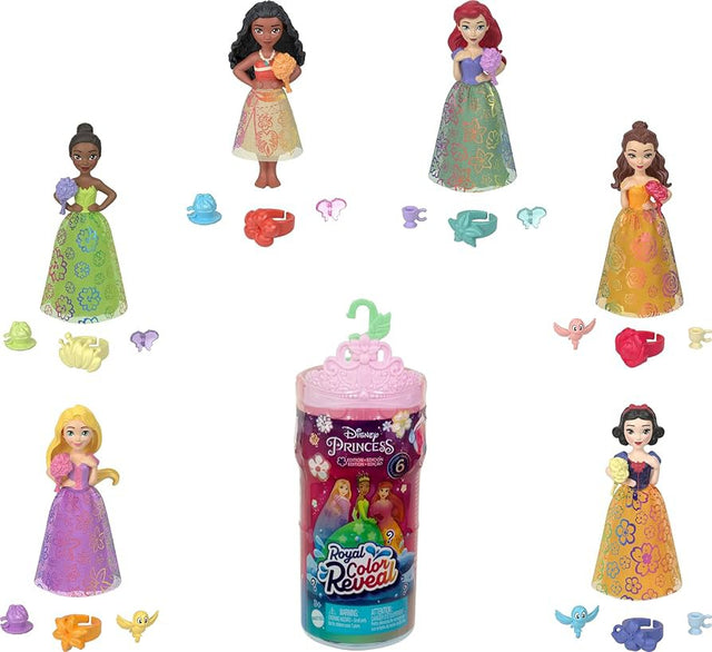 Disney princes small doll color reveal Assorti