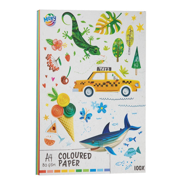 Knutselpapier  Gekleurd papier A4 80gram - 100 vellen