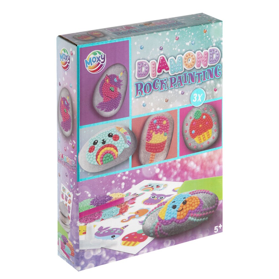 Moxy Diamond rock painting set