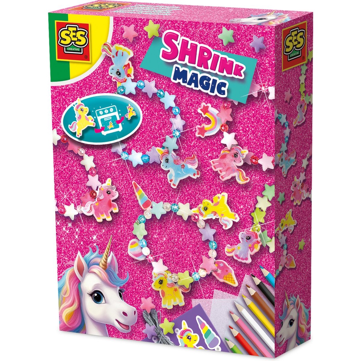 SES unicorn bedelarmbanden maken met krimpfolie