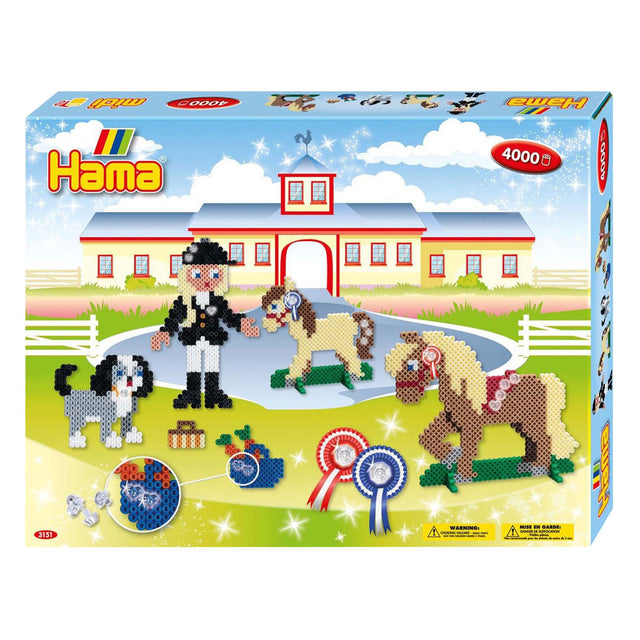 Hama strijkkralen set paardenshow 4000 delig
