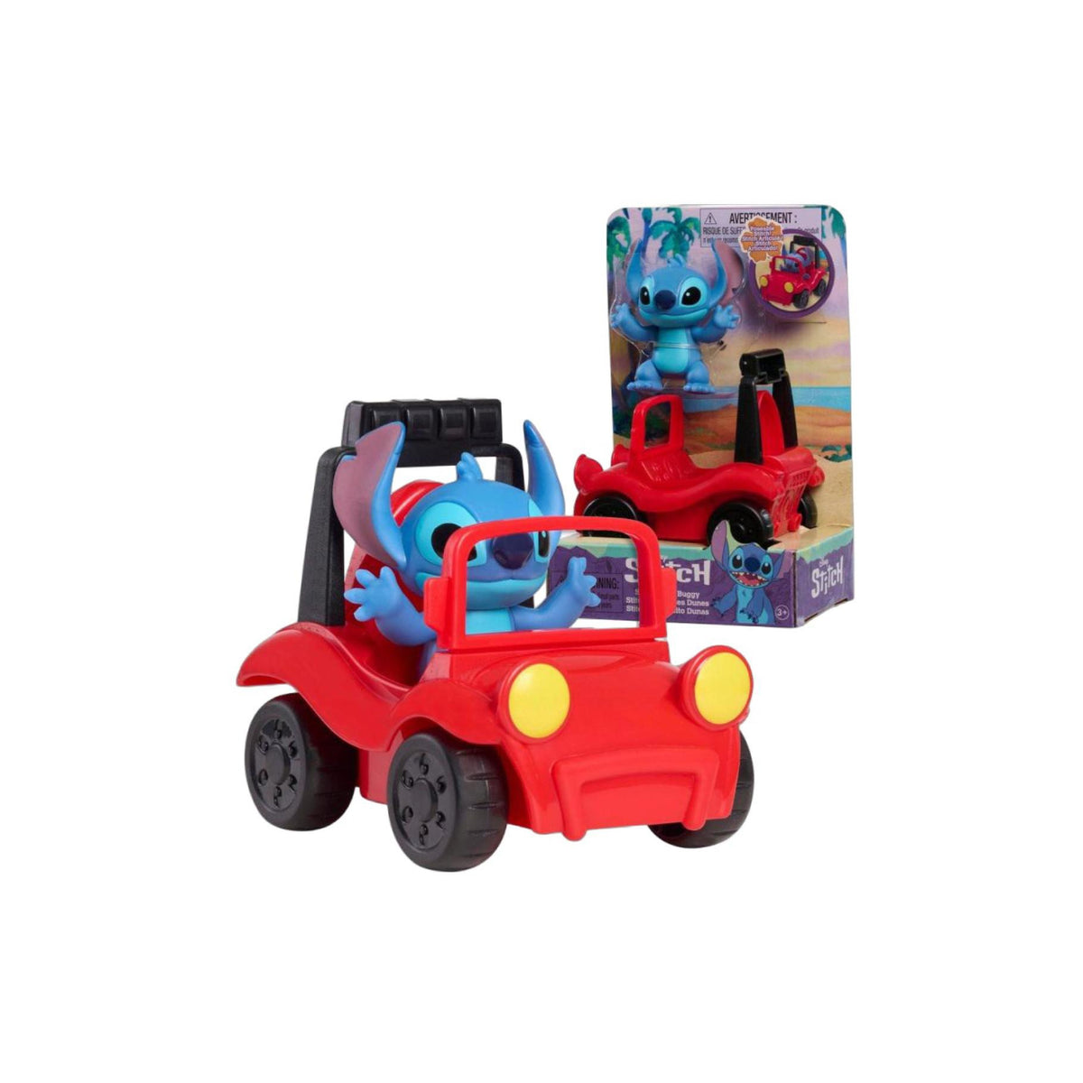 Disney Stitch - Strandbuggy met Stitch figuur 7cm