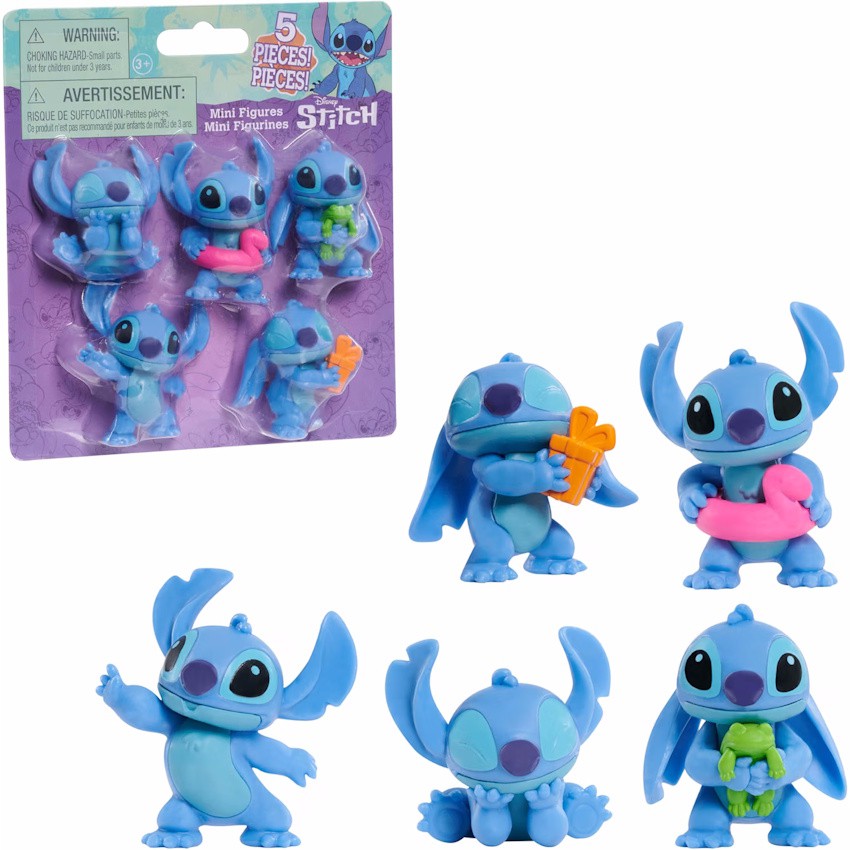 Stitch figuren 5-pack 5,5 cm