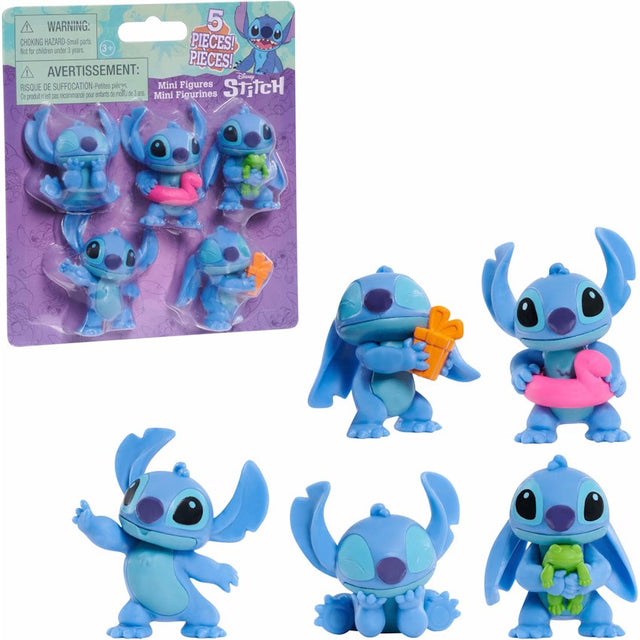 Stitch figuren 5-pack 5,5 cm