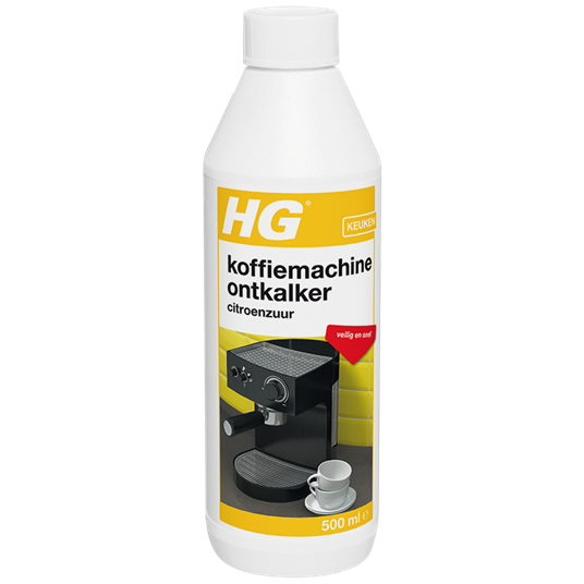 HG ontkalker voor espresso- & padkoffiezetapparaten citroenzuur  500ml.
