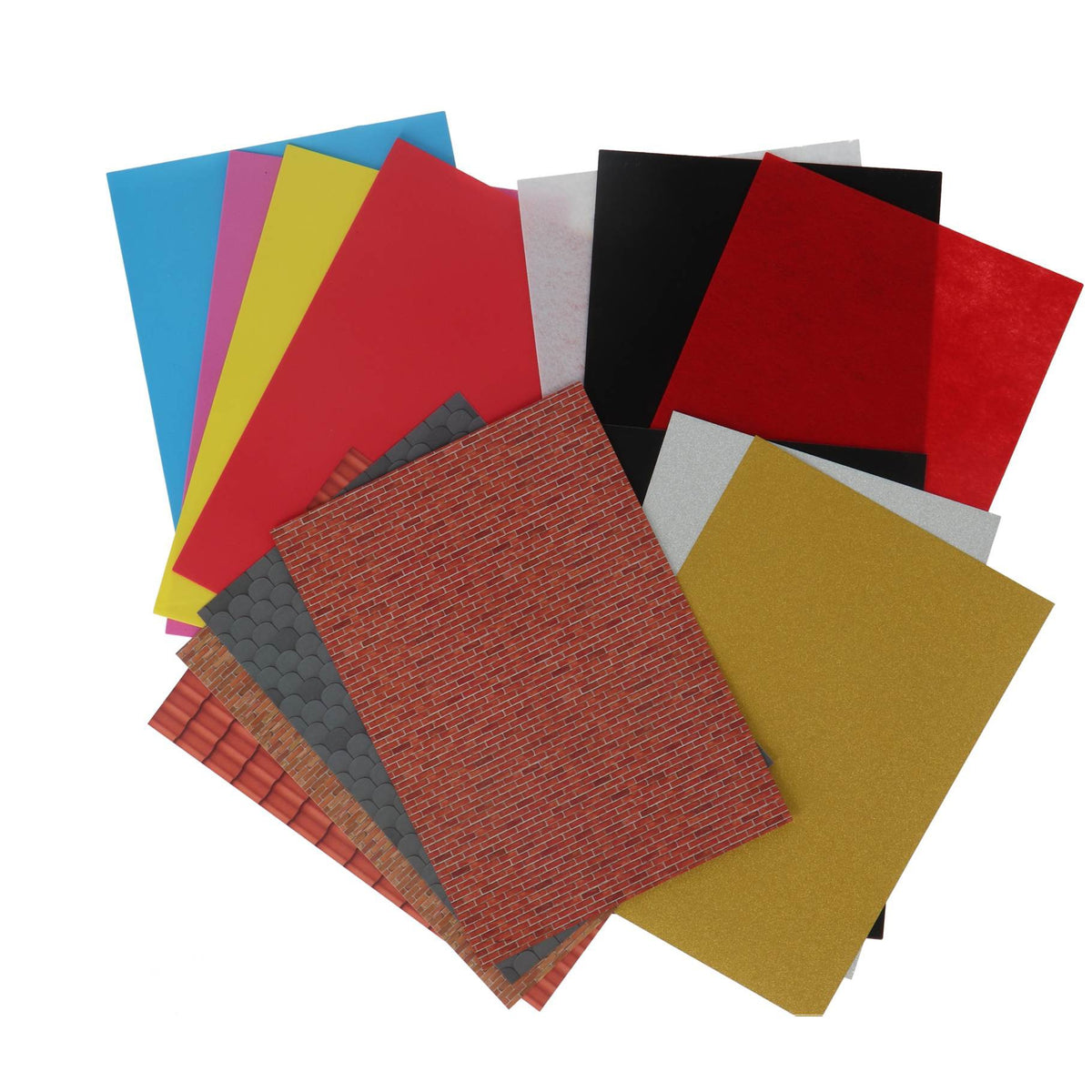 Hobbysheets A4 16 Stuks Vilt/Foam/Glitter 2