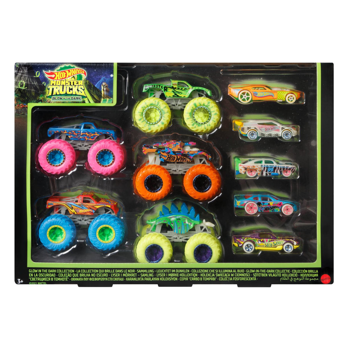 Hot Wheels monster truck glow in the dark collectie