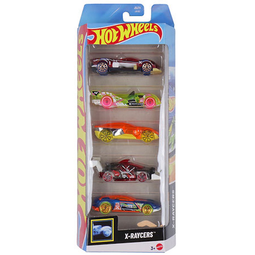 Hot Wheels Auto Diecast 5-Pack Raycers JKG 15