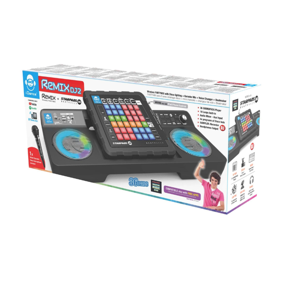 IDance DJ Mixer Set Remix DJ2 Licht + Geluid 2
