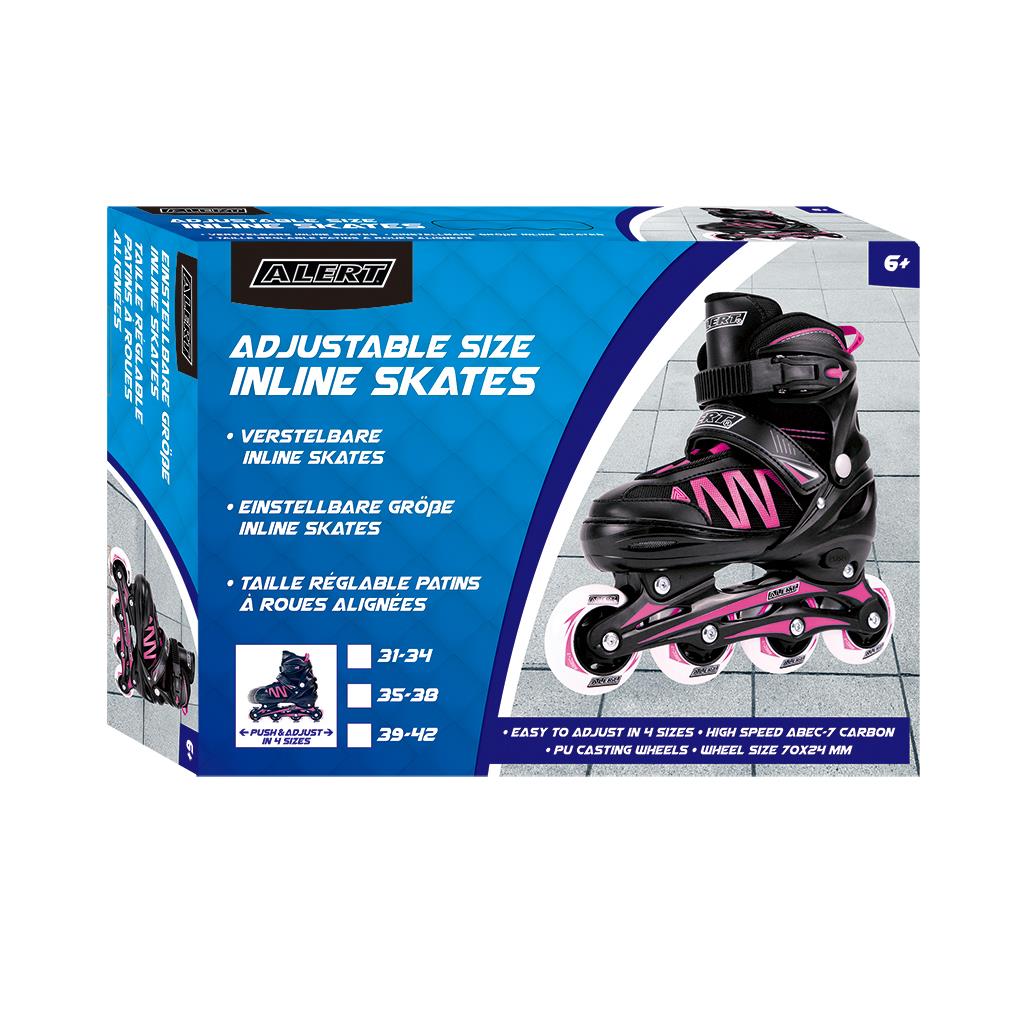 Inline Skate Maat 31-34 Roze Alert