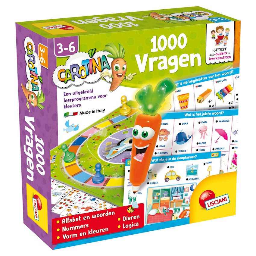 Carotina sprekende pen 1000 vragen quiz 3+