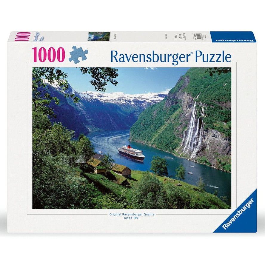 Ravensburger puzzel landschap Noors Fjord - 1000 stukjes