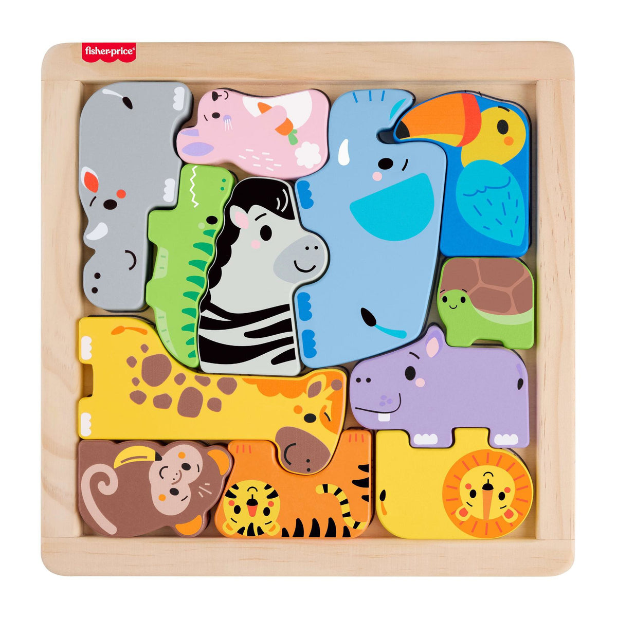 Fisher-Price hout dieren puzzel3+