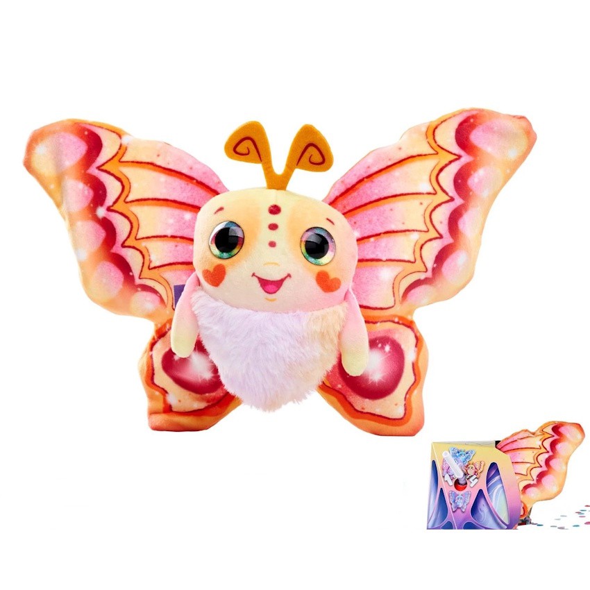 Simba Fluffyfly Magische vlinder met regenboog ogen geel 2