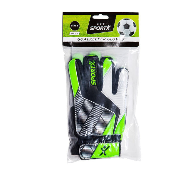 SPORTX KEEPERSHANDSCHOENEN MAAT 6 GROEN