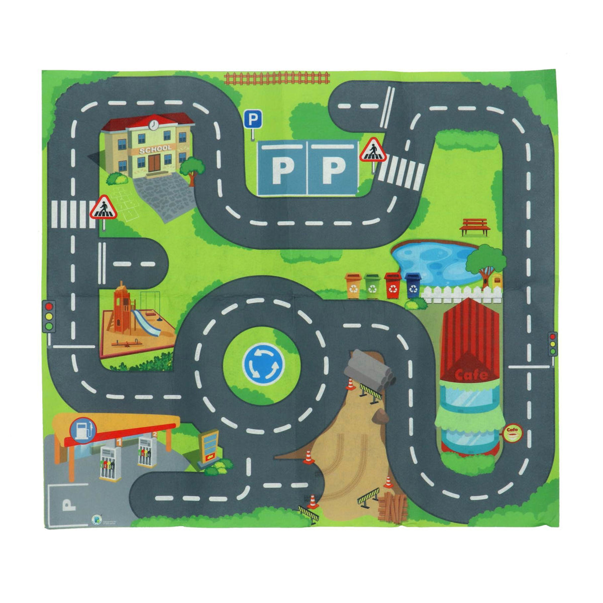 Kiddy Go speelmat met 3 auto's pre school 2