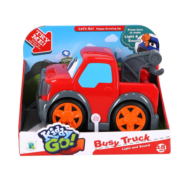 KiddyGo auto pick up truck 19 cm met licht en geluid  rood
