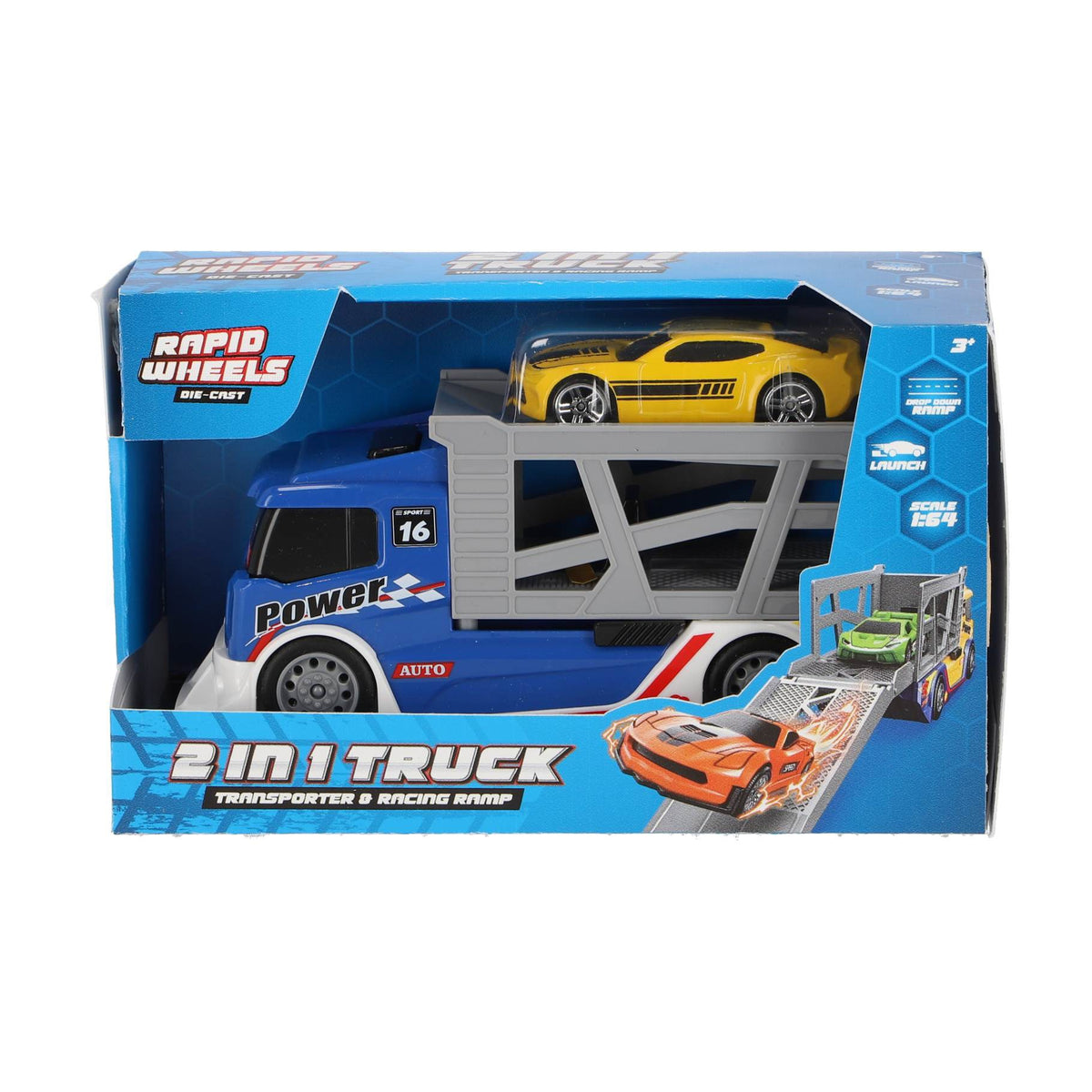 Rapid Wheels Auto transporter + Die cast auto 8 assorti 4