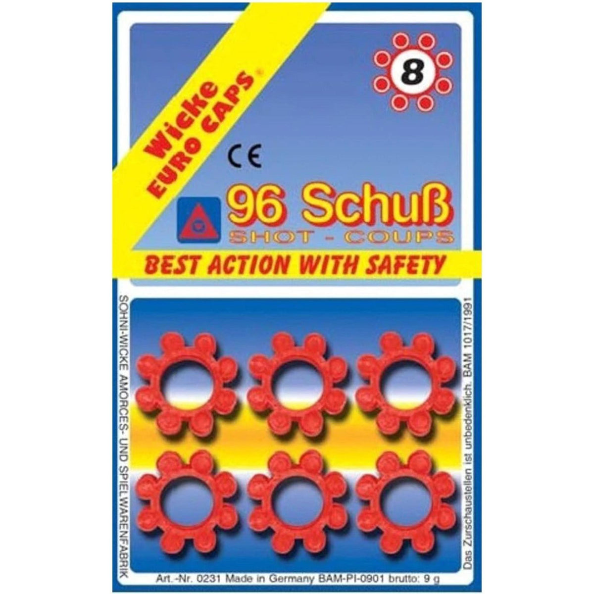 Amorces 8 Schots 12 Rings Op Blister