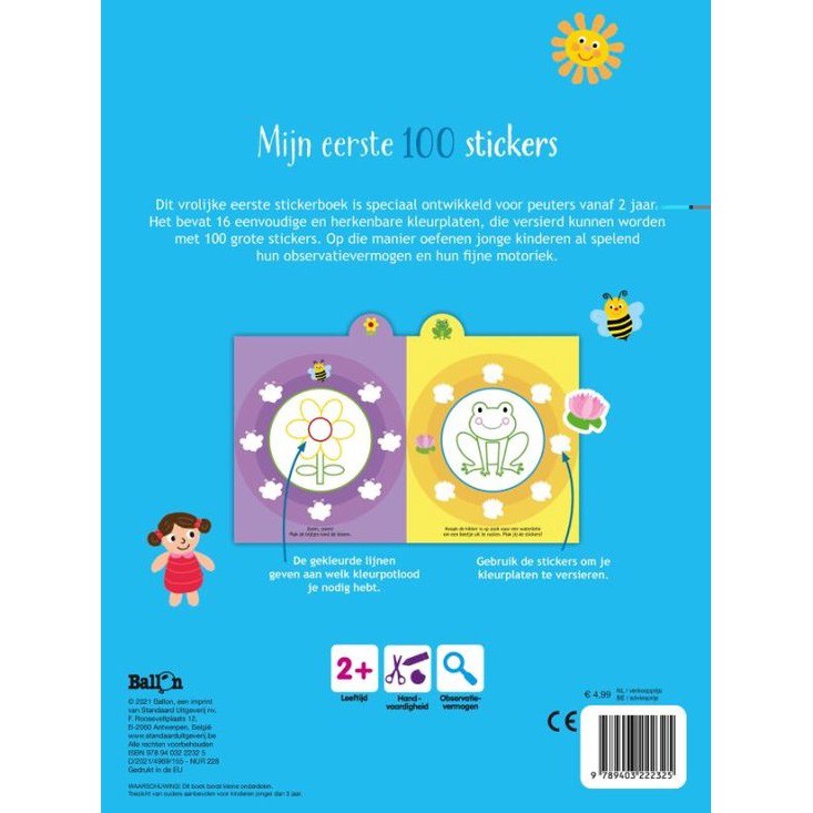 Ballon mijn eerste 100 stickers woordjes  2+ 2