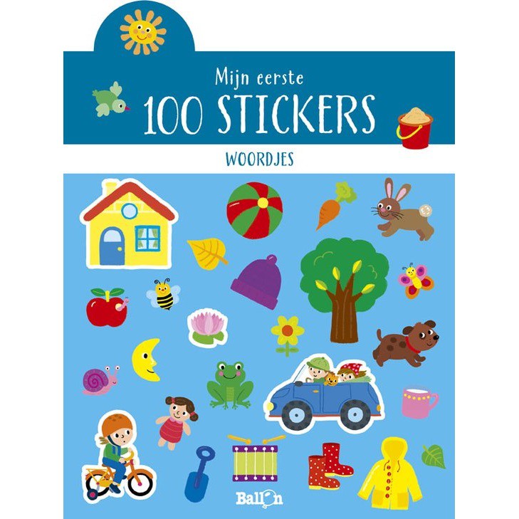 Ballon mijn eerste 100 stickers woordjes  2+