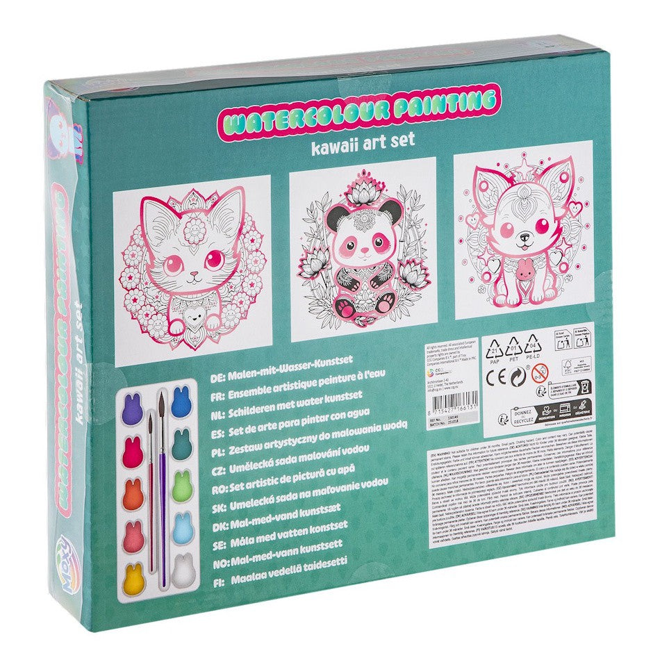 Moxy Aquarel Kawaii verfset poes 2
