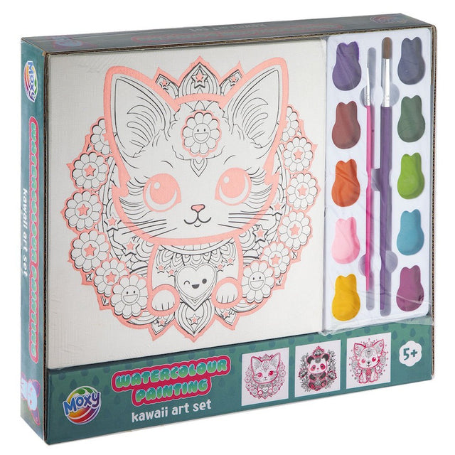 Moxy Aquarel Kawaii verfset poes