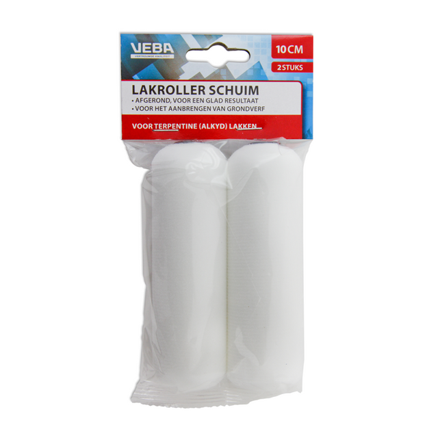 VERFROL SCHUIM 10CM 2X Beugelzijde rond PER 2 STUKS